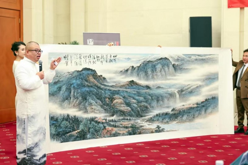 怀絮从艺40周年展在人民大会堂五楼多功能厅隆重举行