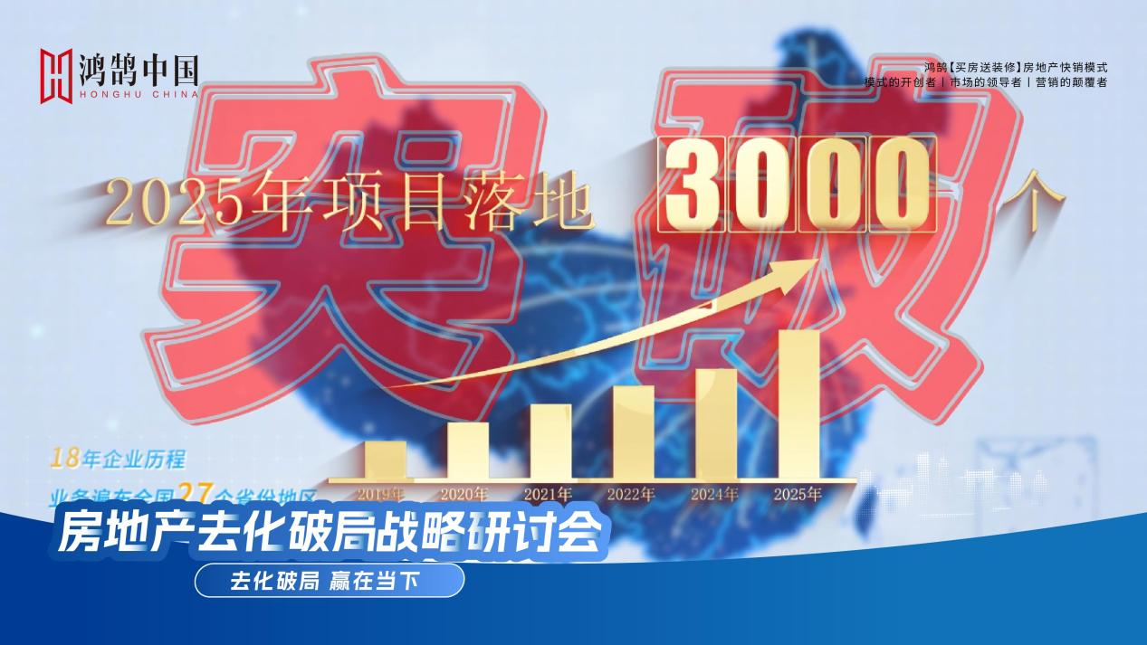 鸿鹄中国全国合作项目突破3000大关 打造地产去库存创新样本